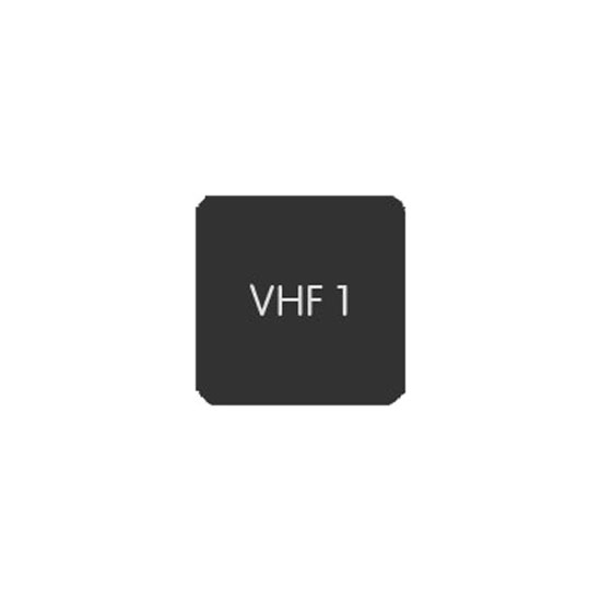 BLUE SEA 6520-0511 LABEL VHF 1 SQUARE FORMAT