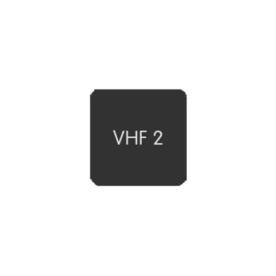 BLUE SEA 6520-0512 LABEL VHF 2 SQUARE FORMAT