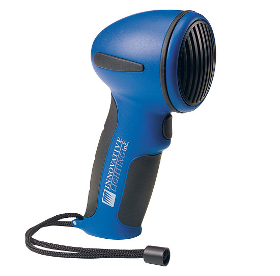 SPORTS HORN ELECTRIC BLUE W/CRADLE TAKES 9V BATTERY