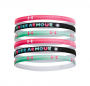 UNDER ARMOUR HEADBANDS PINK-BLACK-SHOCK GREEN 6 PER PACK