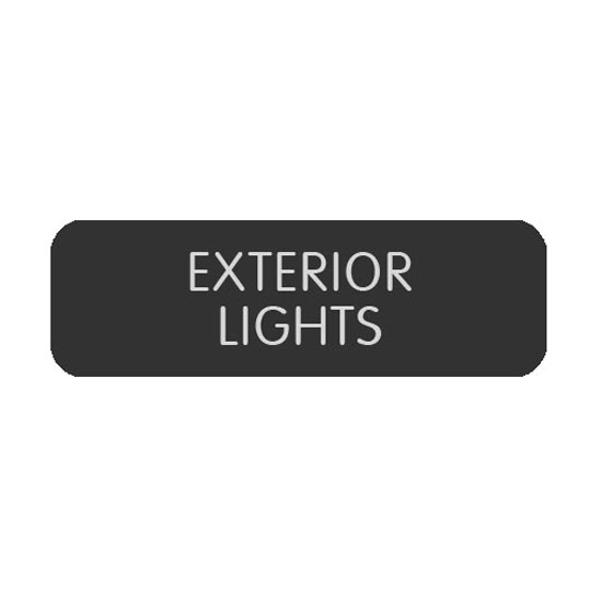 BLUE SEA 8063-0178 LABEL EXTERIOR LIGHTS LARGE FORMAT STYLE