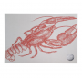 RED LOBSTER PRINTED VINYL PLACEMAT 13" X 19"