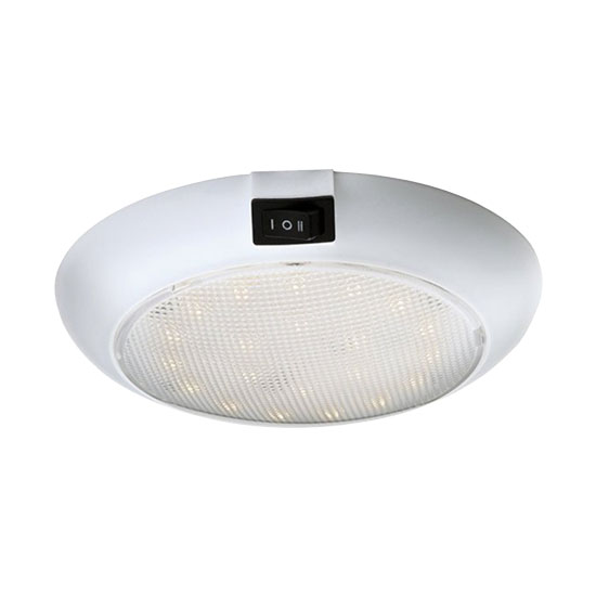 COLUMBO LED DOME LIGHT SER 16 12V WHITE HOUSING