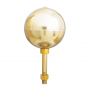 ANNIN FLAG POLE ORNAMENT BALL 4" ALUMINUM GOLD ANODIZED FINISH