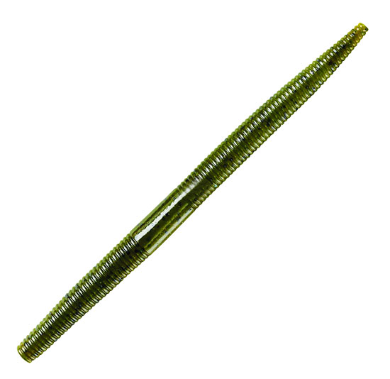 YUM DINGER WORM 4" LURE GREEN PUMPKIN