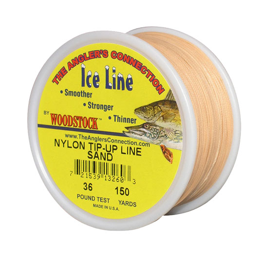 WOODSTOCK ICE FISHING LINE SAND COLORED 36LB TEST 150 YARDS