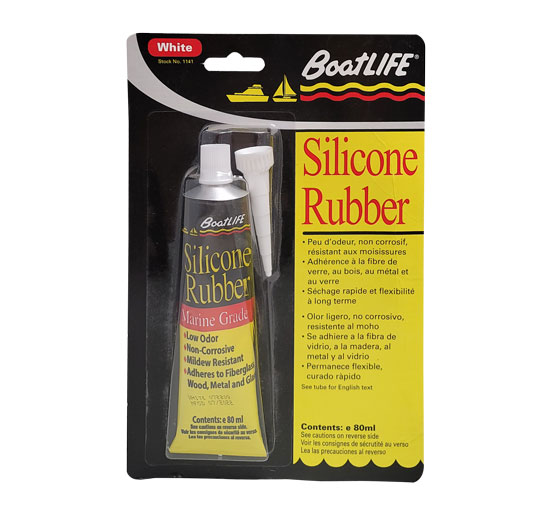 BOATLIFE MARINE GRADE SILICONE RUBBER SEALANT 2.8 OZ TUBE WHITE