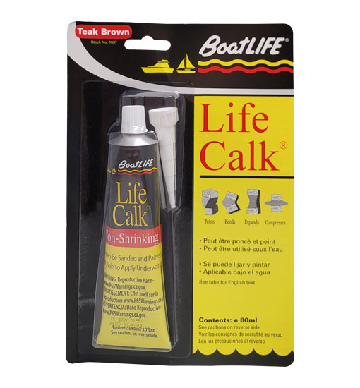 BOATLIFE LIFE-CALK SEALANT TEAK BROWN 2.8 OZ TUBE