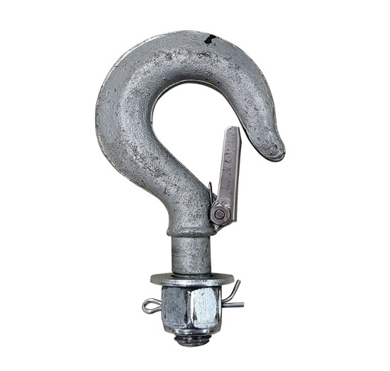 SUPERIOR BLOCK LOBSTER HOOK FORGED STEEL GALVANIZED WITH LATCH