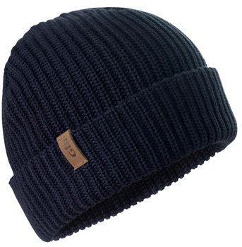 FLOATING KNIT BEANIE NAVY ONE SIZE