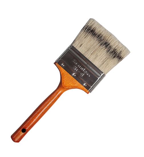 PAINT BRUSH BADGER STYLE WHITE CHINA BRISTLE