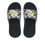 UNDER ARMOUR BOYS ANSA SLIDES BLACK/MOD GRAY/TAHOE GOLD