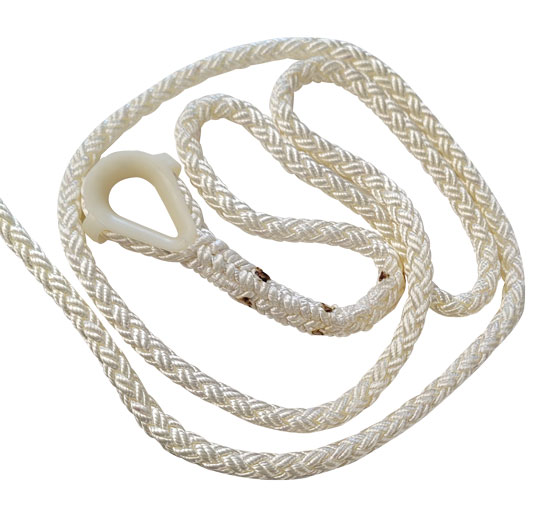 NEW ENGLAND ROPE MEGAPLAIT 1/2"X150' WITH NYLON THIMBLE