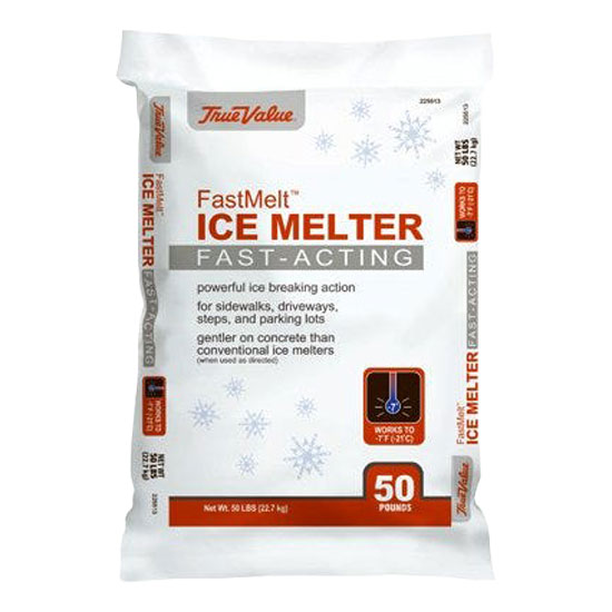 TRUE VALUE FAST MELT 50LB BAG ICE MELTER