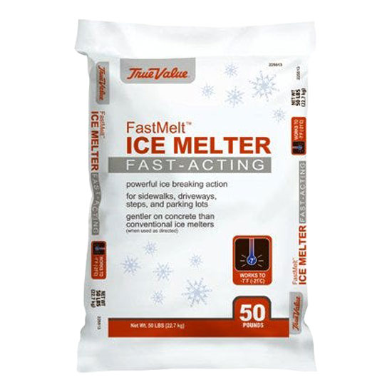 TRUE VALUE FAST MELT ICE MELTER 50 LB BAG