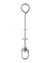 TAYLOR MADE BUOY ROD 12" GALVANIZED WITH SWIVEL