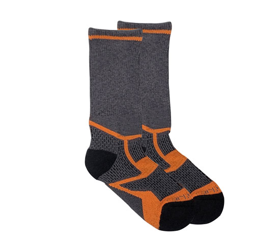 CARHARTT JUNIOR CREW SOCKS MIDWEIGHT SYNTHETIC WOOL ORANGE LARGE