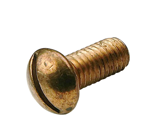 MACHINE SCREW BRONZE ROUND HEAD SLOTTED .38" X 1.50"  (BY EACH)