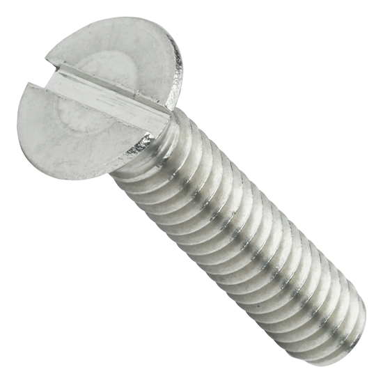 MACHINE SCREW STAINLESS STEEL FLAT HEAD SLOTTED .31" X 2.50" (BOX 100)