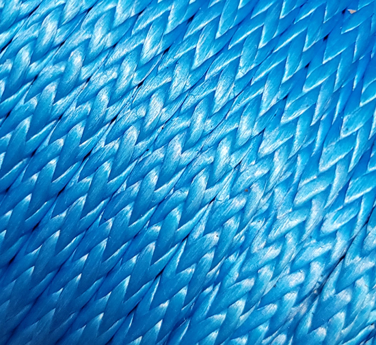 NEW ENGLAND ROPE SINGLE BRAID ENDURA 12 DYNEEMA BLUE  1/4"  (BY FOOT)