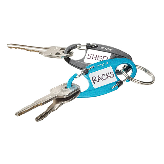 NITE IZE&reg; IDENTIKEY SIDELOCK&reg; DUAL CARABINERS 2-PACK