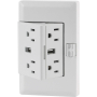 OUTLET EXTENDER 4 RECEPTACLES WITH 2 USB PORTS 15A/125V