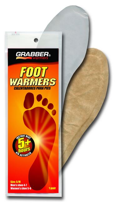 FOOT WARMER INSOLE SMALL/MEDIUM 5+ HOURS