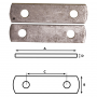 FRAME TIE PLATE 2" WIDE FOR U BOLT 57330 PAIR