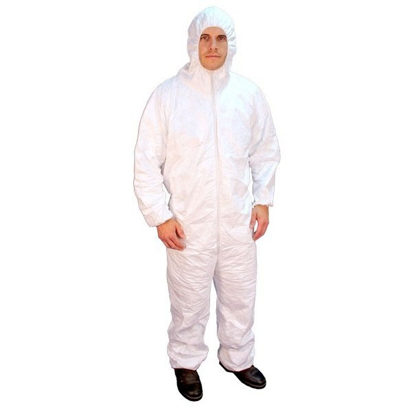 BUFFALO INDUSTRIES PRO-GUARD SMS HOODED COVERALLS LARGE
