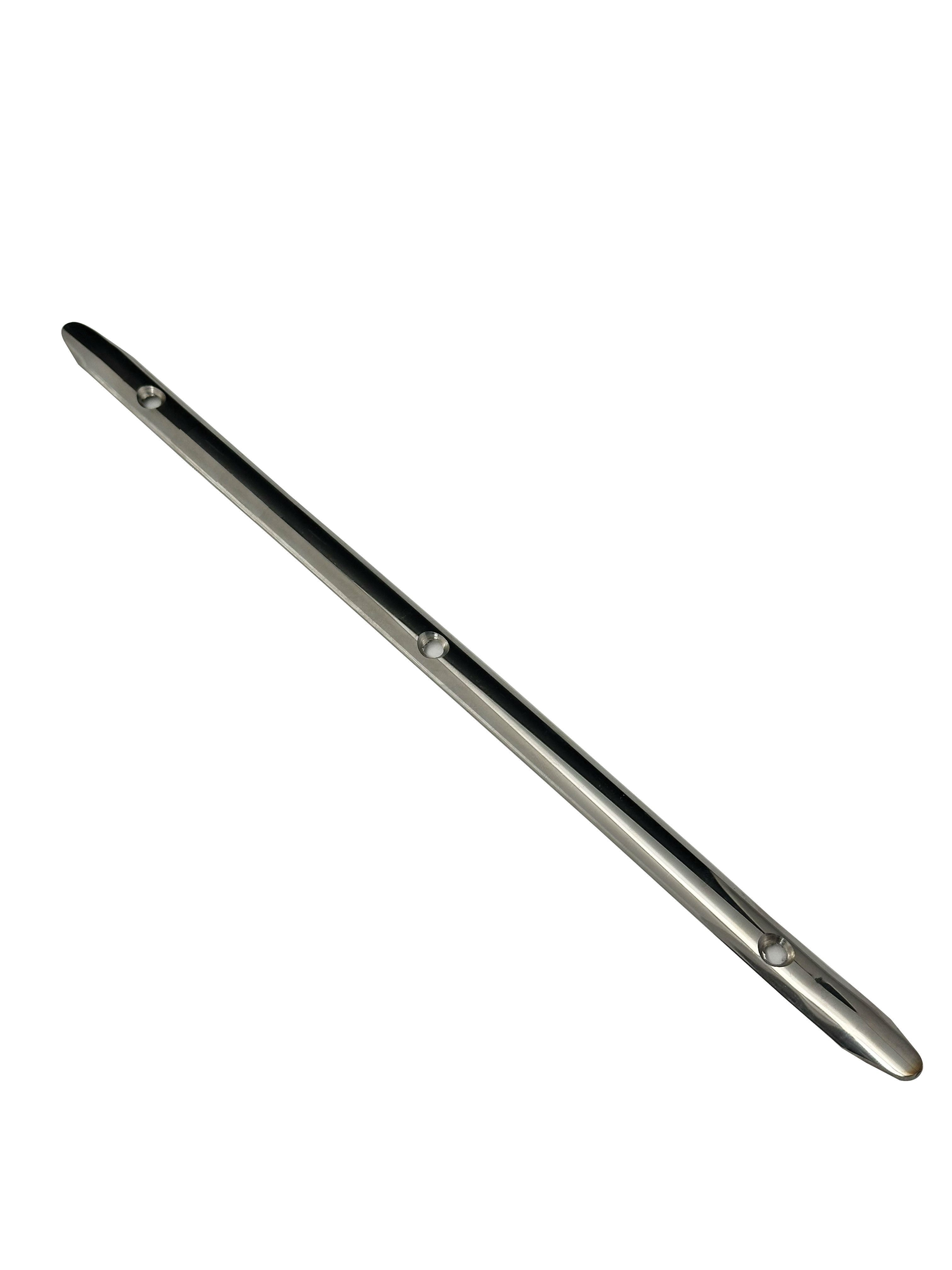 RUB STRAKE HALF OVAL HOLLOW BACK STAINLESS STEEL (304) 1/2" X 12"