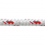 NEW ENGLAND ROPE STA SET FLECK DACRON DOUBLE BRAID RED 3/8" (BY FOOT)