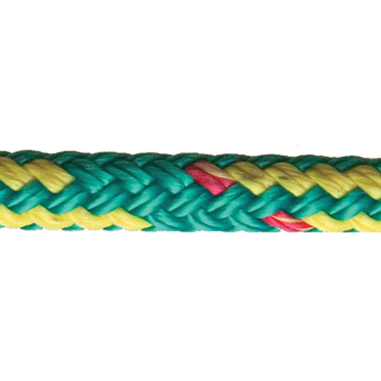 New England Ropes Flight Line 3/8 Dyneema Core Braid Green (BY/FOOT)