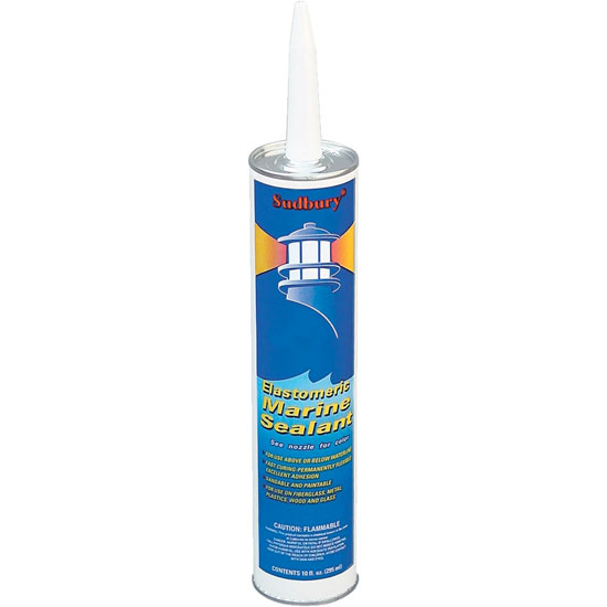 ELASTOMERIC SEALANT CAULKING HD MARINE WHITE 10 OZ CARTRIDGE