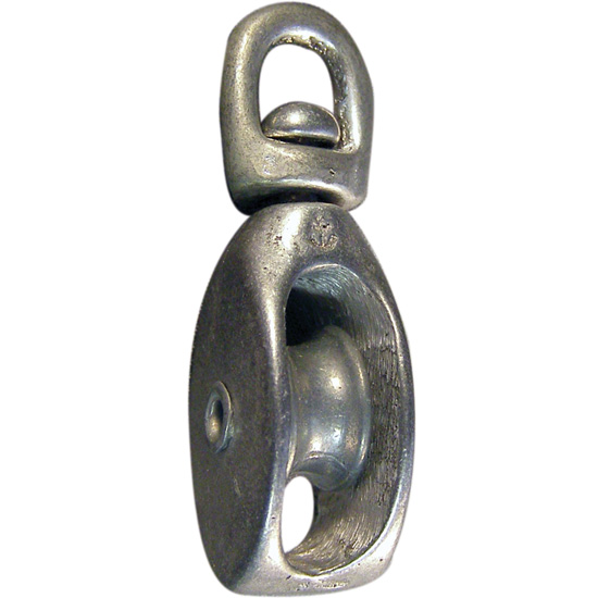 PULLEY ALUM AWNING 1 1/4" WITH SWIVEL EYE