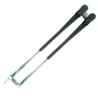 VETUS WIPER ARM PARALLEL ADJUSTABLE 12-1/8"-15-1/2" NO BLADE