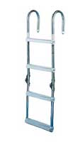 LADDER ALUMINUM 4 STEP FOLDING DECK MOUNT