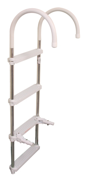 DRIFTER MARINE 4STEP ALUMINUM LADDER 11" HOOK 47"