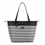 IGLOO&reg; ESSENTIAL TOTE 30 CAN LUNCHBAG BLACK AND WHITE STRIPES