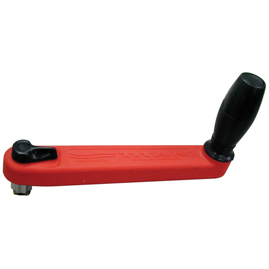 LEWMAR TITAN 10" LOCKING WINCH HANDLE RED WITH BLACK GRIP