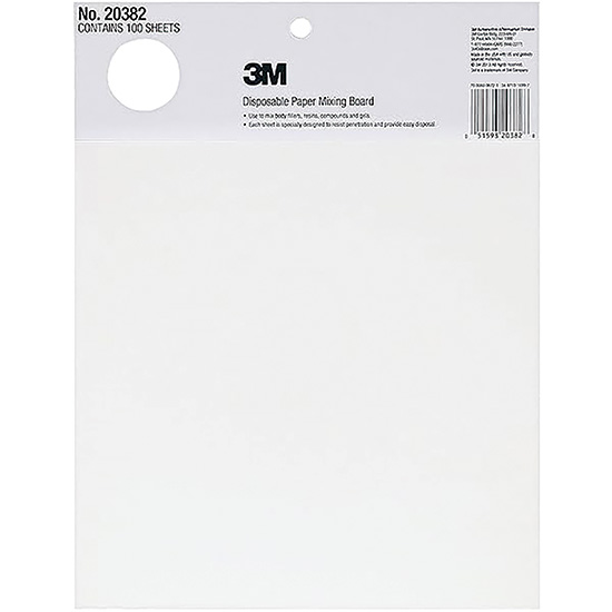 3M DISPOSABLE PAPER MIXING BOARD 10" X 13" (100 SHEETS)
