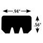 FREEMAN HATCH KNIFE EDGE GASKET MATERIAL (BY/FOOT)