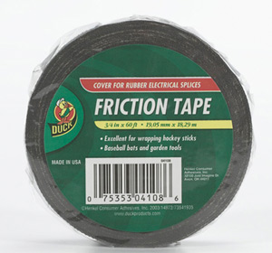 Black Cotton Adhesive & Black Friction Tape Black Cotton Adhesive Tape