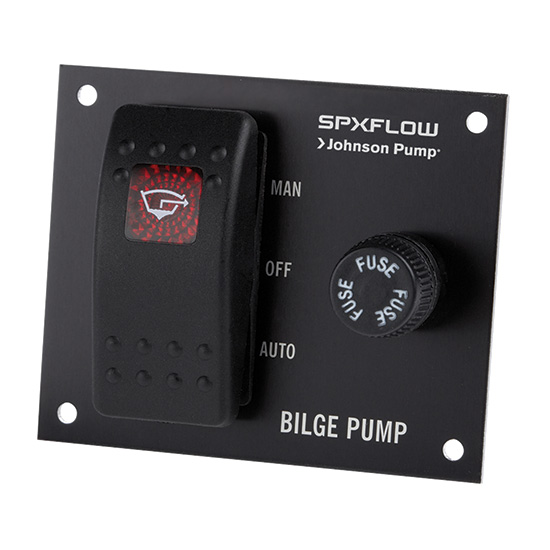 JOHNSON PUMP BILGE PUMP SWITCH 3 WAY  AUTO/MANUAL/OFF 24 VOLT