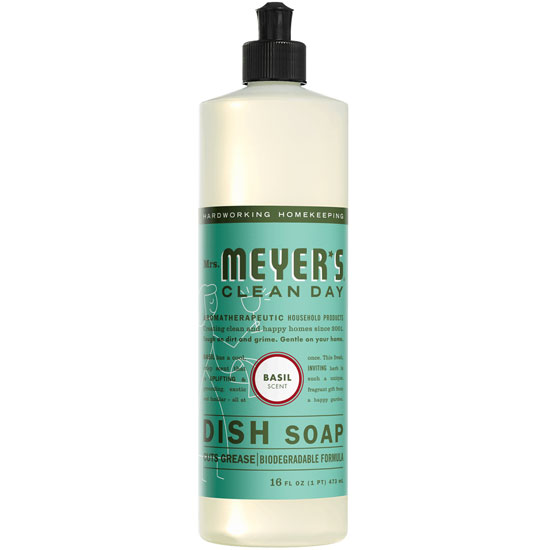 MRS MEYERS BASIL DISH SOAP 16OZ