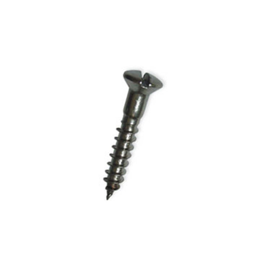 WOOD SCREW STAINLESS STEEL ROUND HEAD SIZE 12 X 1.25" SLOTTED (100/BOX)