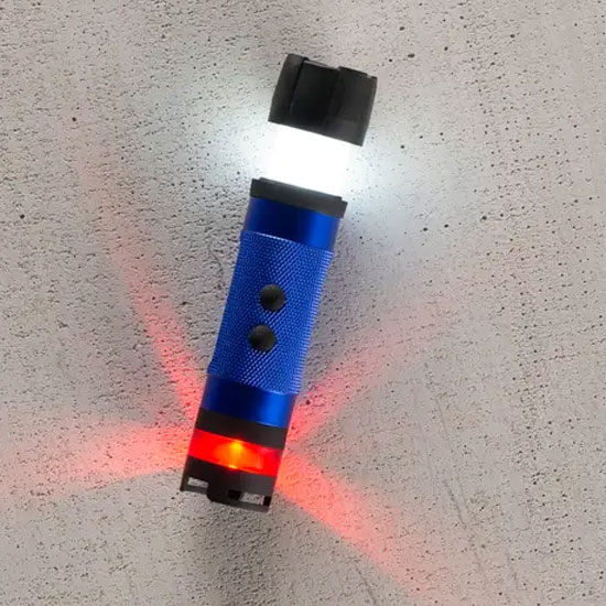 FLASHLIGHT MINI LED 3 IN 1 BLUE