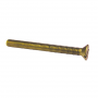 MACHINE SCREW BRASS FLAT HEAD SLOTTED 10-24 X .75" (BY/EA)