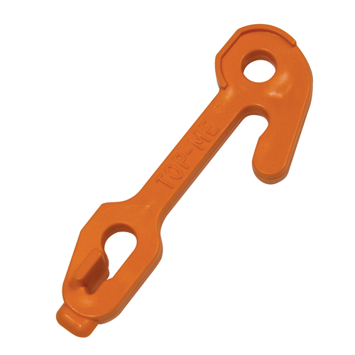 HOOK TRAP DOOR CLOSURE ORANGE W/O HANDLE (BY/EA)