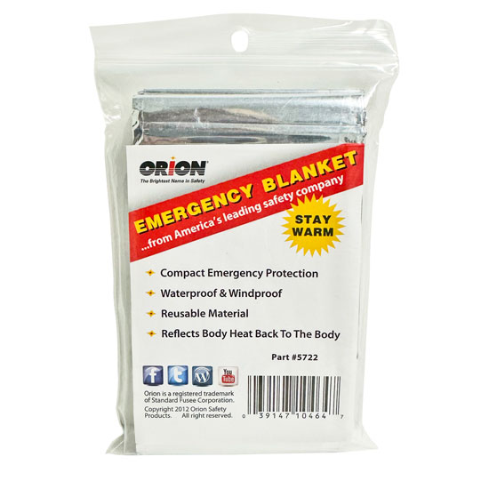 ORION EMERGENCY BLANKET WATERPROOF & WINDPROOF