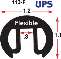 PVC EDGING WHITE FLEXIBLE COILS  *UPS*